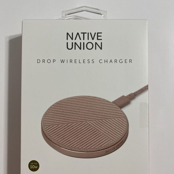 Native Union Drop Fast Charging 10W Qi Wireless Charger Charging Rose Pink NEW - Picture 5 of 9